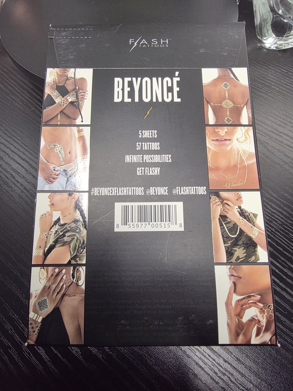 Beyonce X Flash Tattoos - Temporary - Picture 3 of 5
